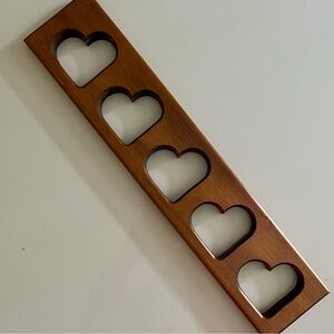 Vintage Heart wood wall shelf Decor